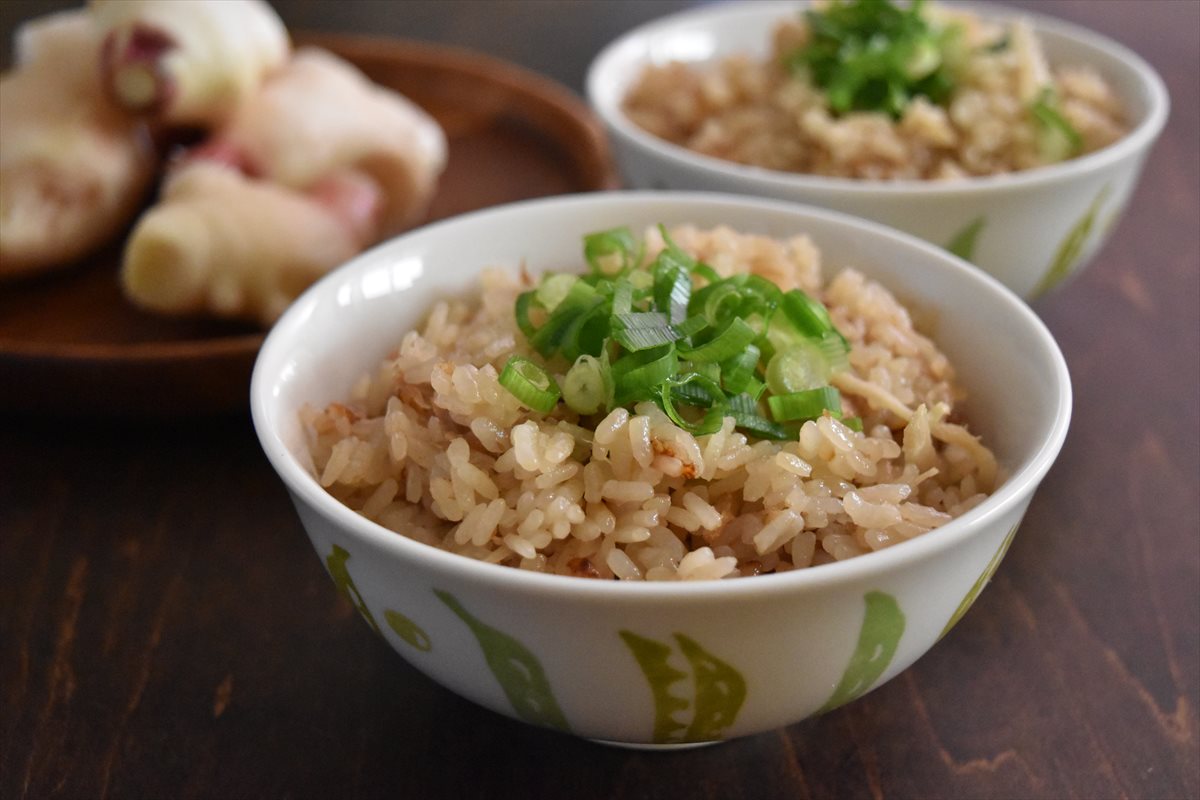 新しょうがとツナの炊き込み炊き込みご飯