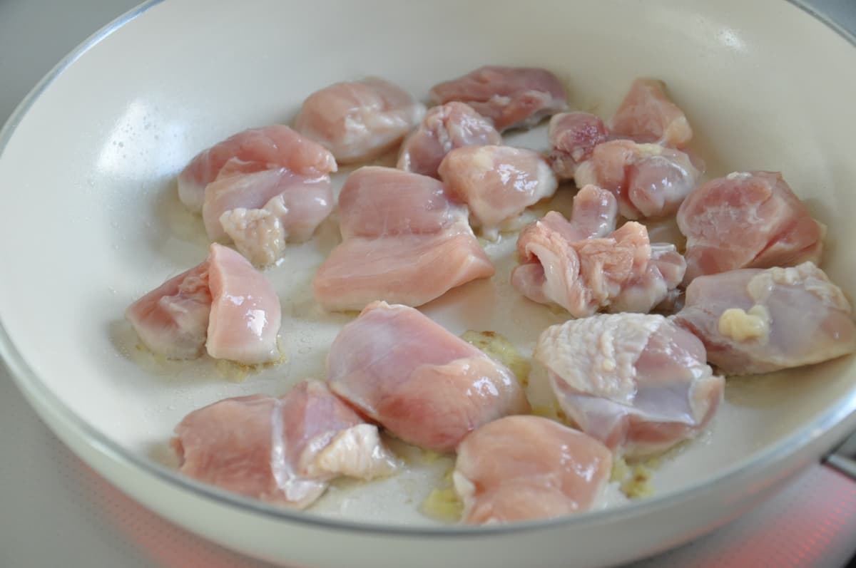 じゃがいもと鶏肉の照り焼き