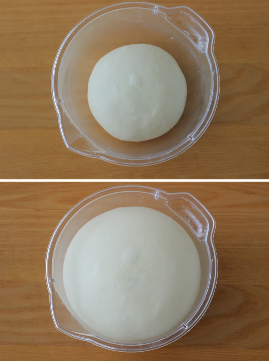 枝豆とチーズのパリッとフーガス捏ね～一次発酵