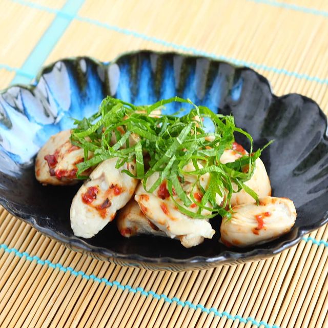 おおたわ歩美さんの鶏ささみの梅しそ和え