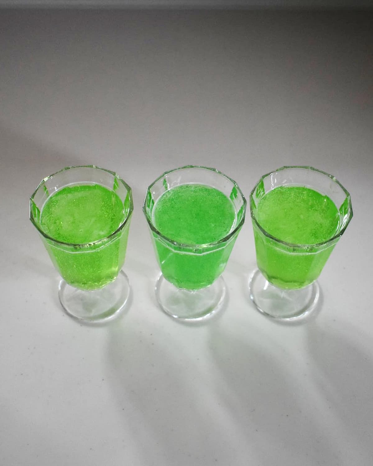 メロンクリームソーダのゼリー
