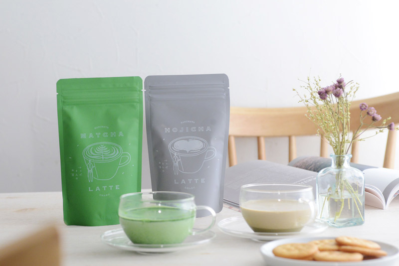 抹茶ラテ ほうじ茶ラテ／チャボさんのお茶 番茶屋 茶坊