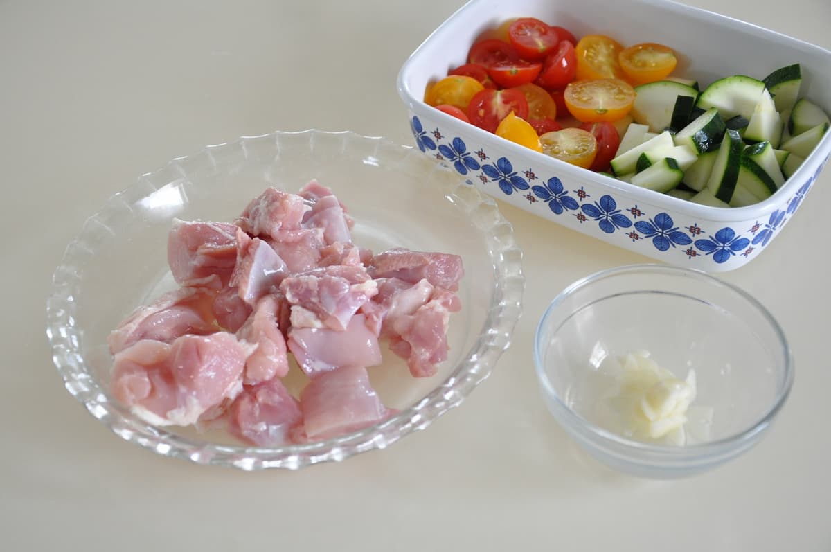 チキンとミニトマトの炒め煮