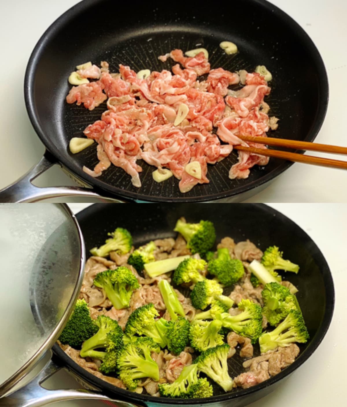 豚肉とブロッコリーのマヨ醤油炒め