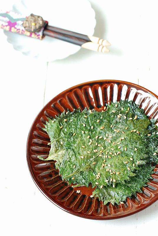 うさぎママさんの大葉のパリパリごま焼き