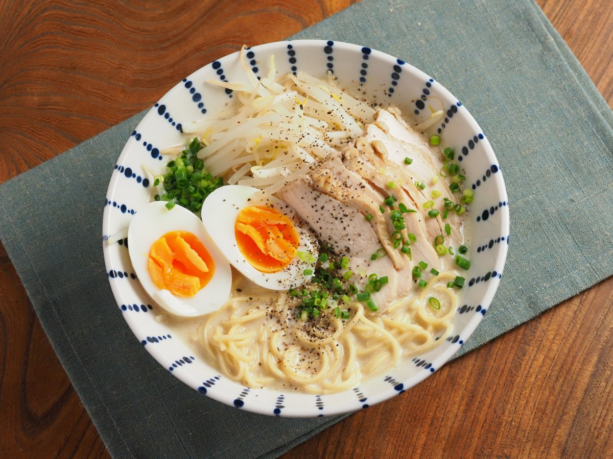 サラダチキン豆乳ラーメン