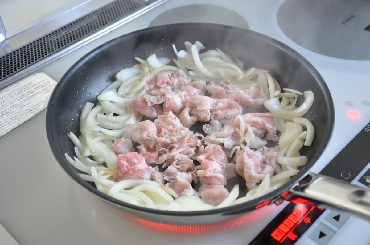 豚こまのケチャップ炒め