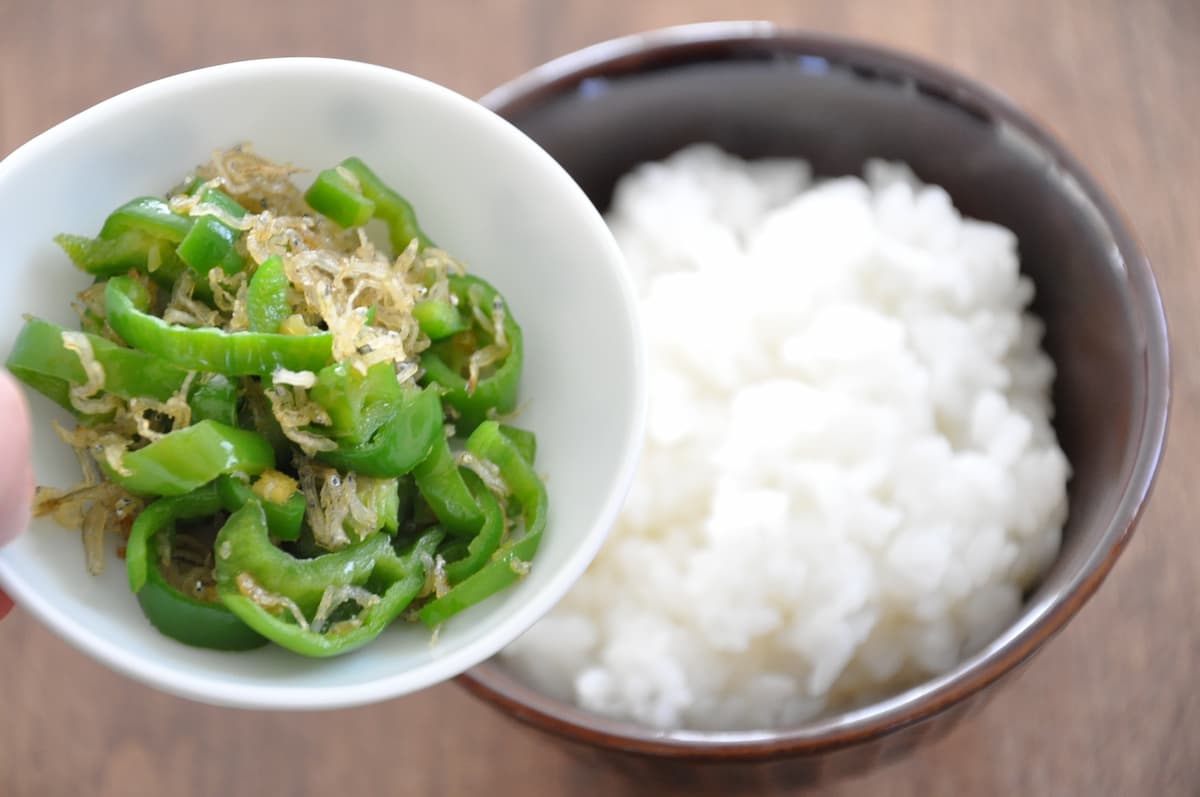 ピーマンとちりめんの炒め物