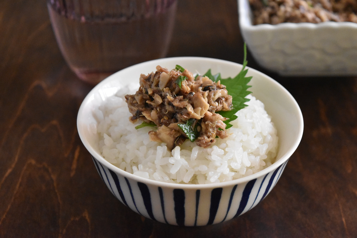 ごはんにのせて