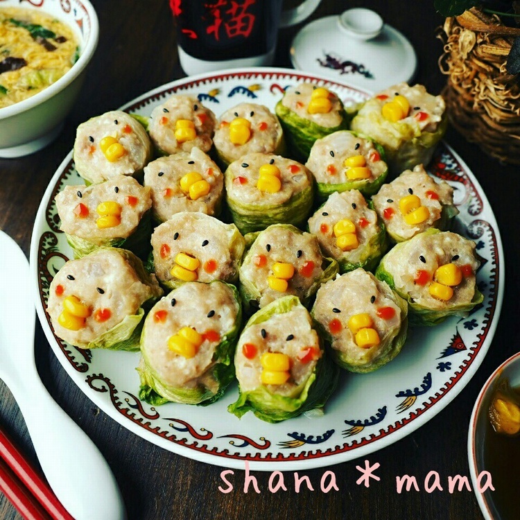 しゃなママさんのレタスと豆腐のひよこ焼売