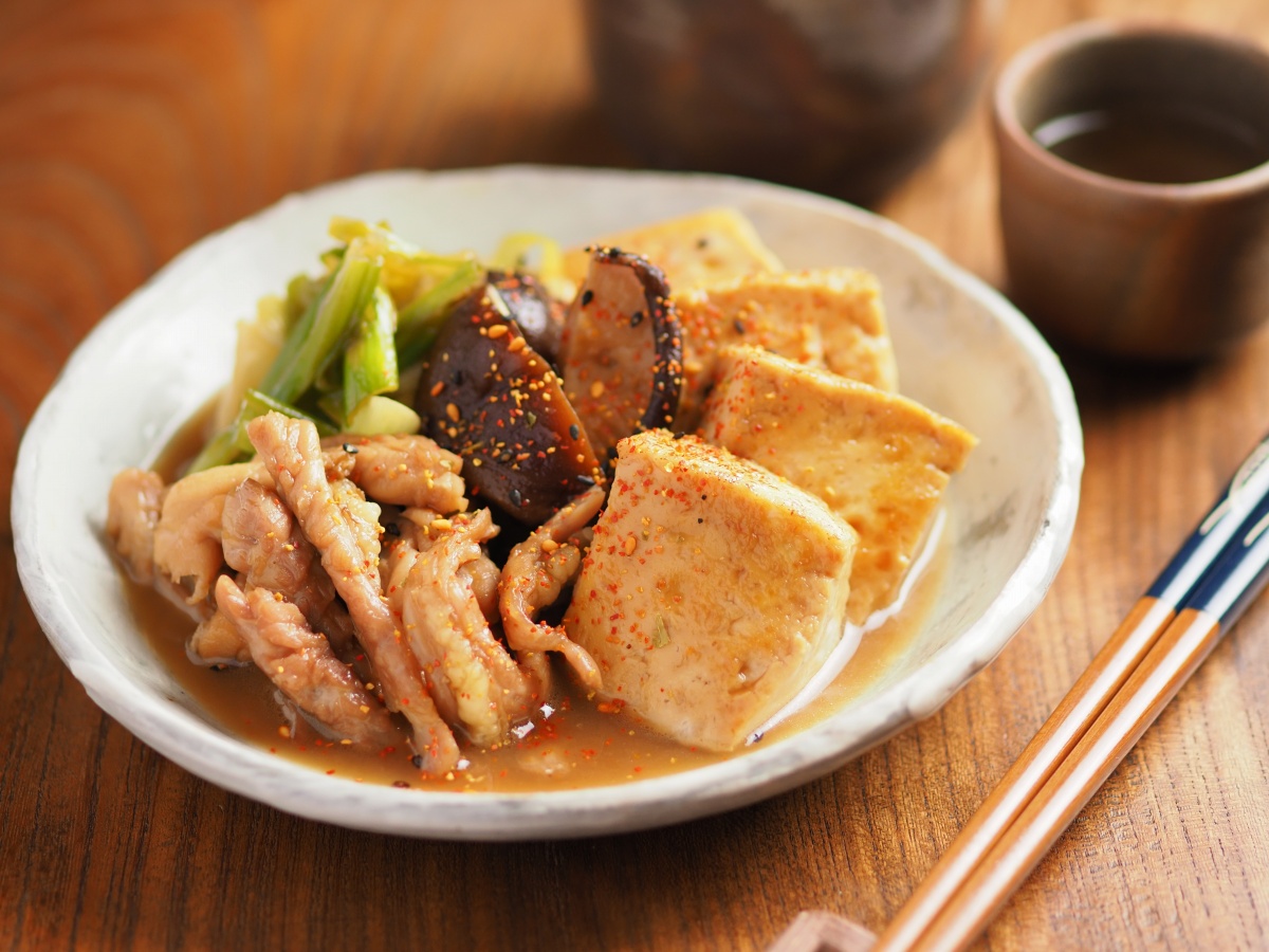 せせりの鶏肉豆腐