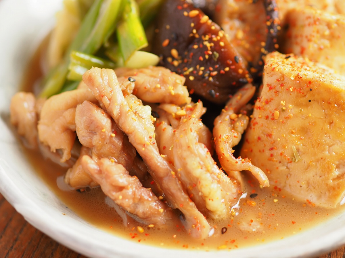 せせりの鶏肉豆腐