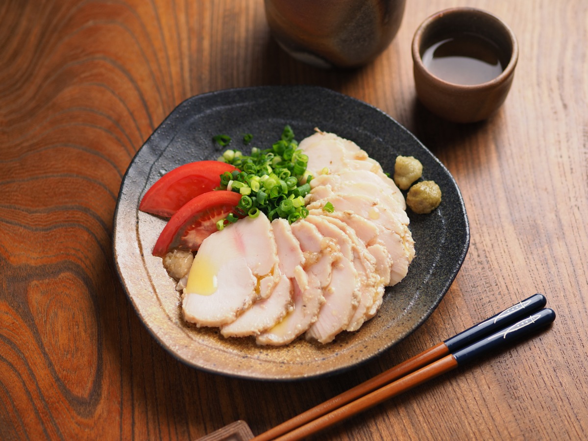 鶏むね肉の味噌漬けコンフィ