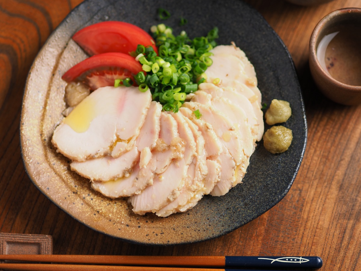 鶏むね肉の味噌漬けコンフィ