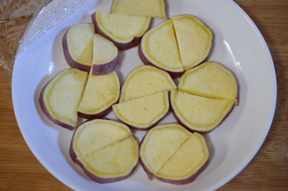 decoさんのさつまいもとチーズのベーコン巻き