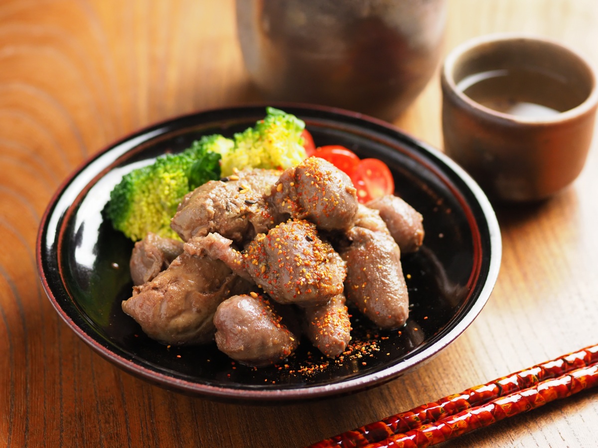 鶏モツの味噌漬けコンフィ