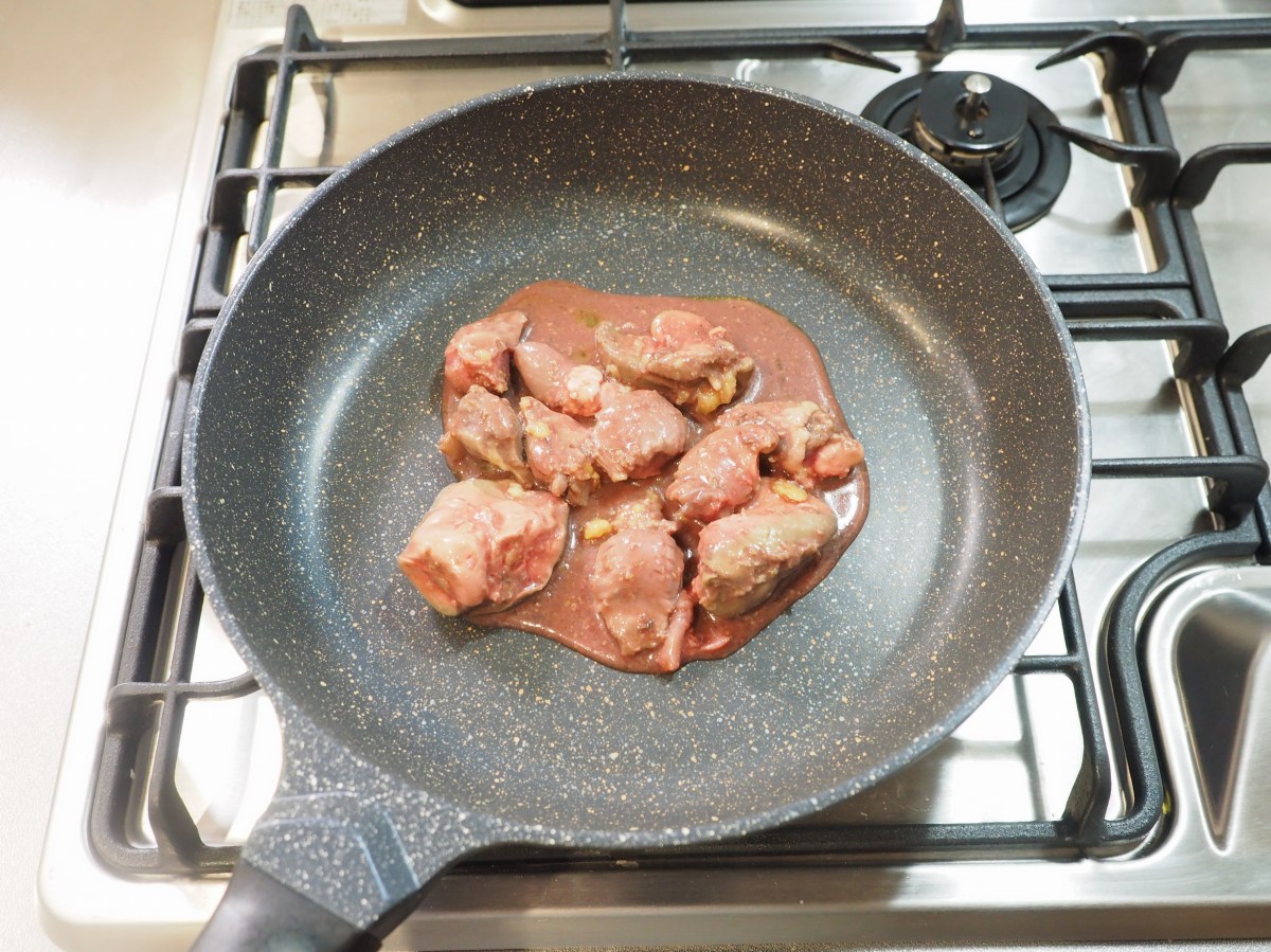 鶏モツの味噌漬けコンフィ