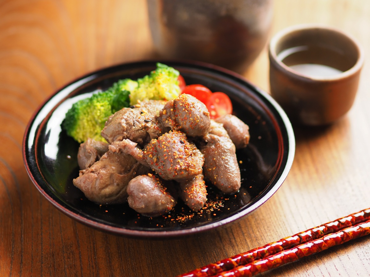 鶏モツの味噌漬けコンフィ