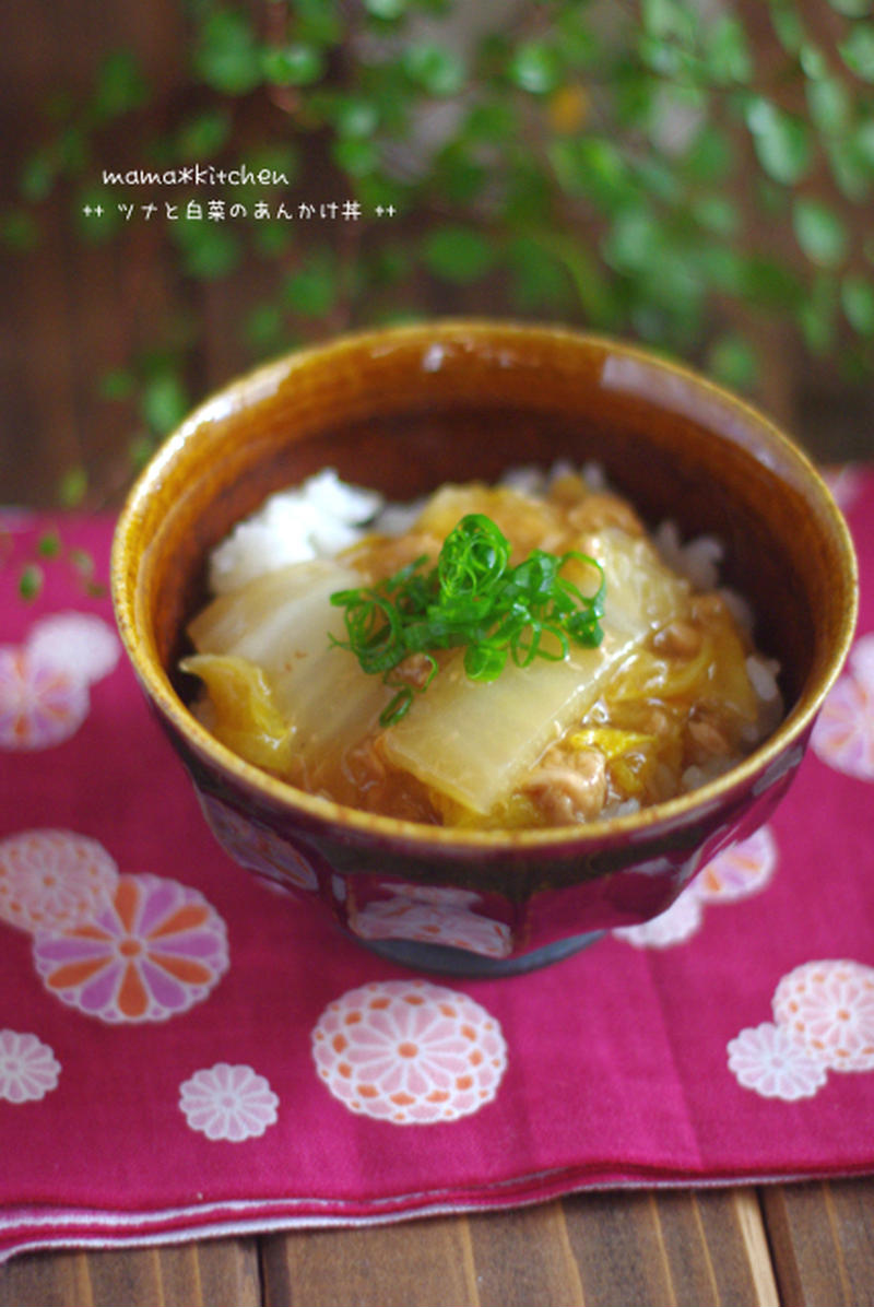 とろとろ熱々が最高！「白菜のあんかけ丼」アイデア