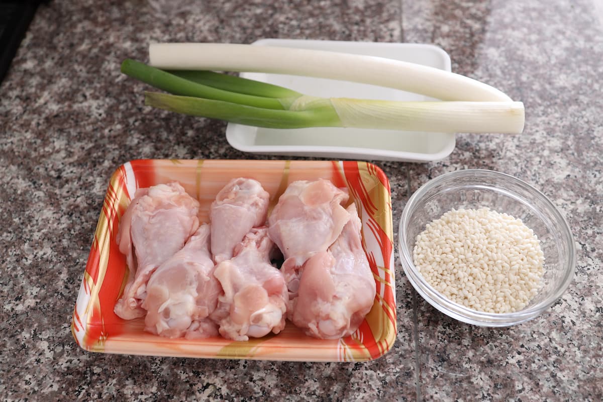 もあいかすみ「香ばし手羽元サムゲタン風」材料