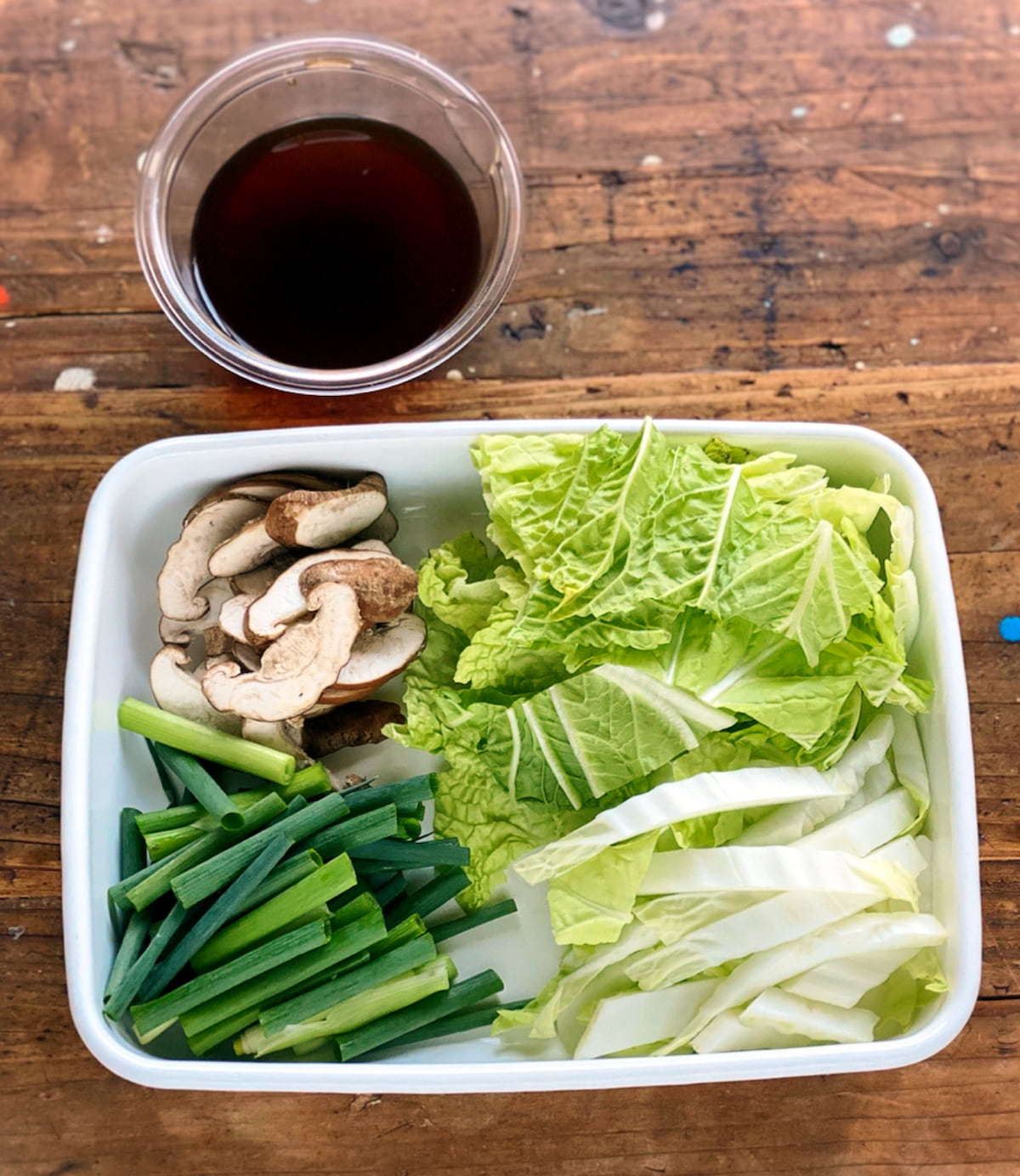 すき焼きうどん工程1