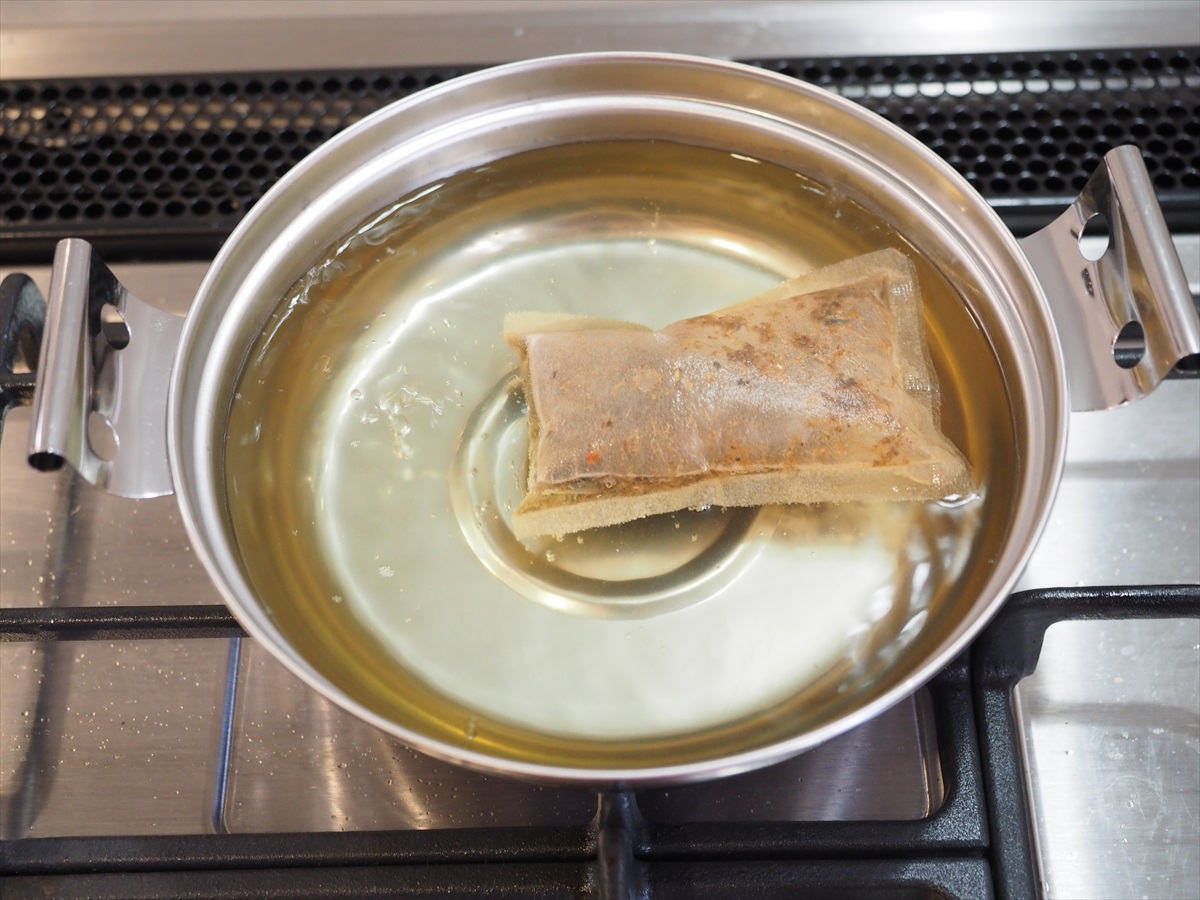 ささみの鍋焼きうどん