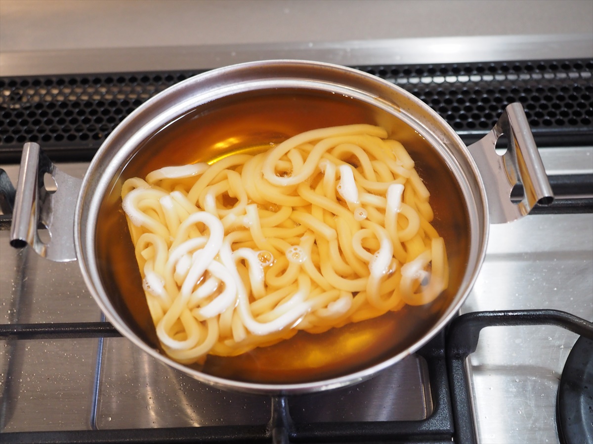 ささみの鍋焼きうどん