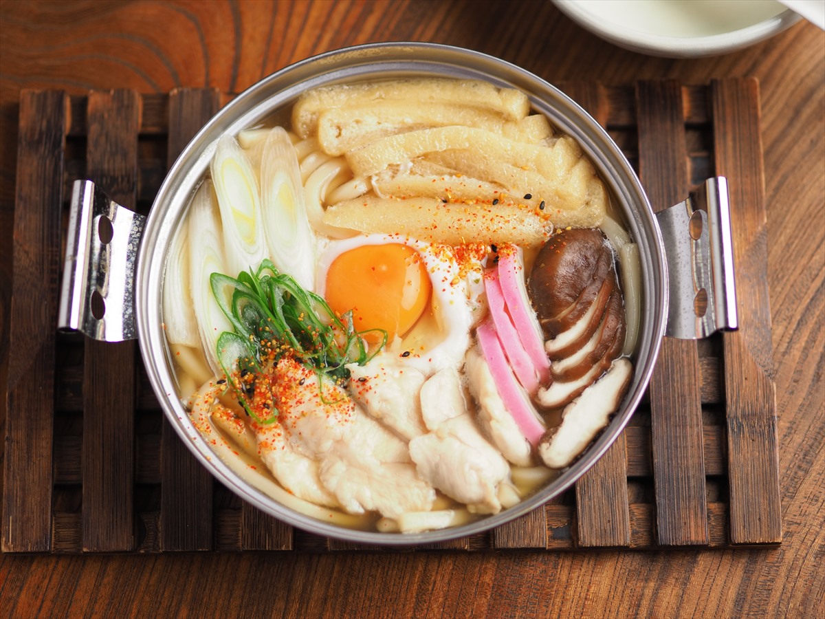 ささみの鍋焼きうどん