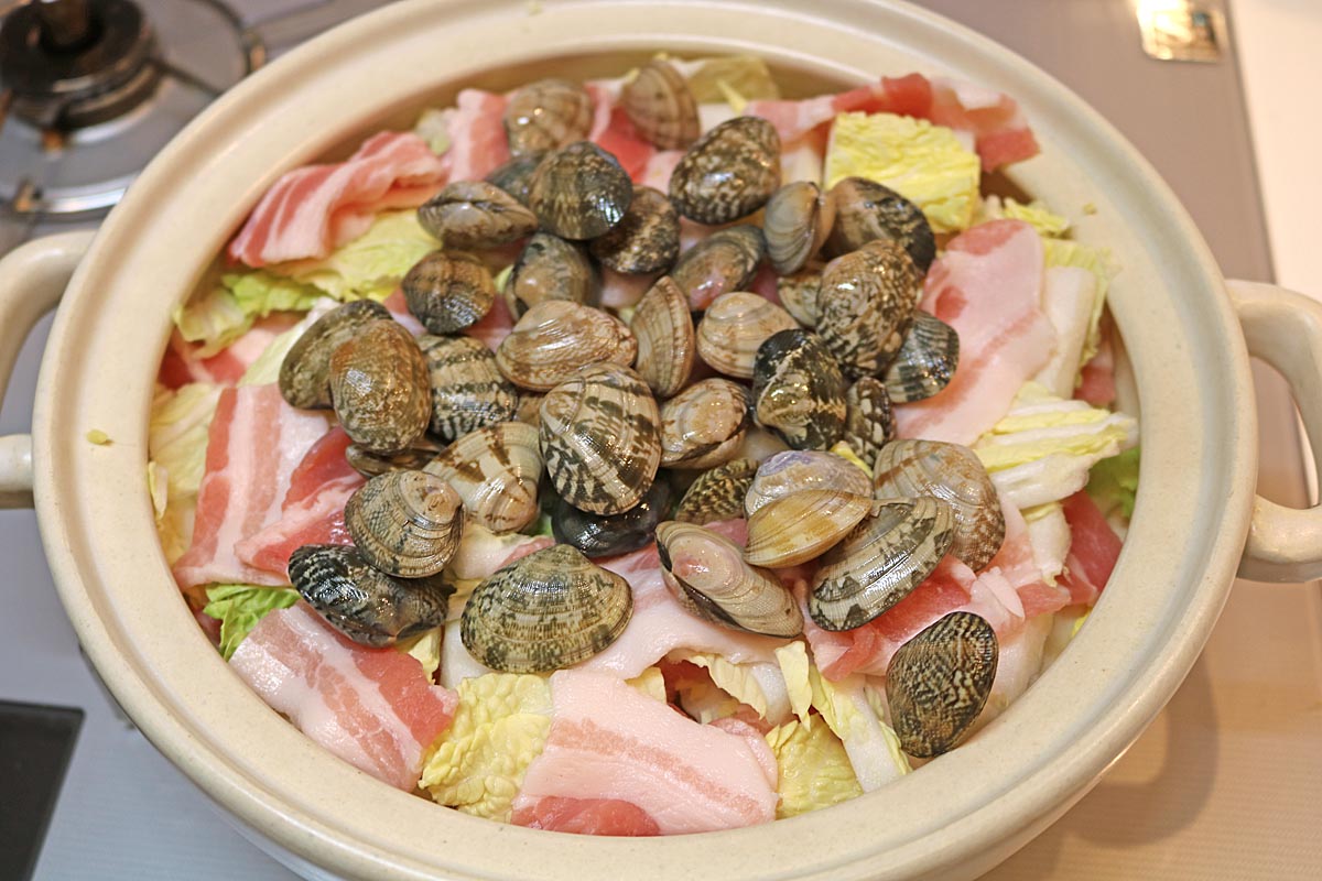 あさり豚バラ白菜５