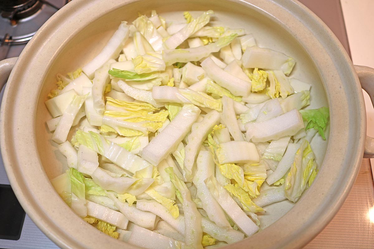 あさり豚バラ白菜３