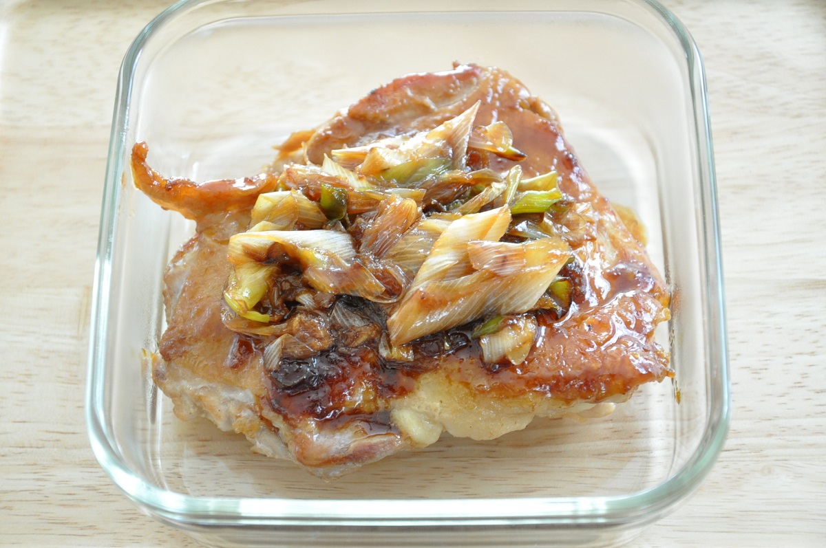 鶏肉と長ネギの照り焼き