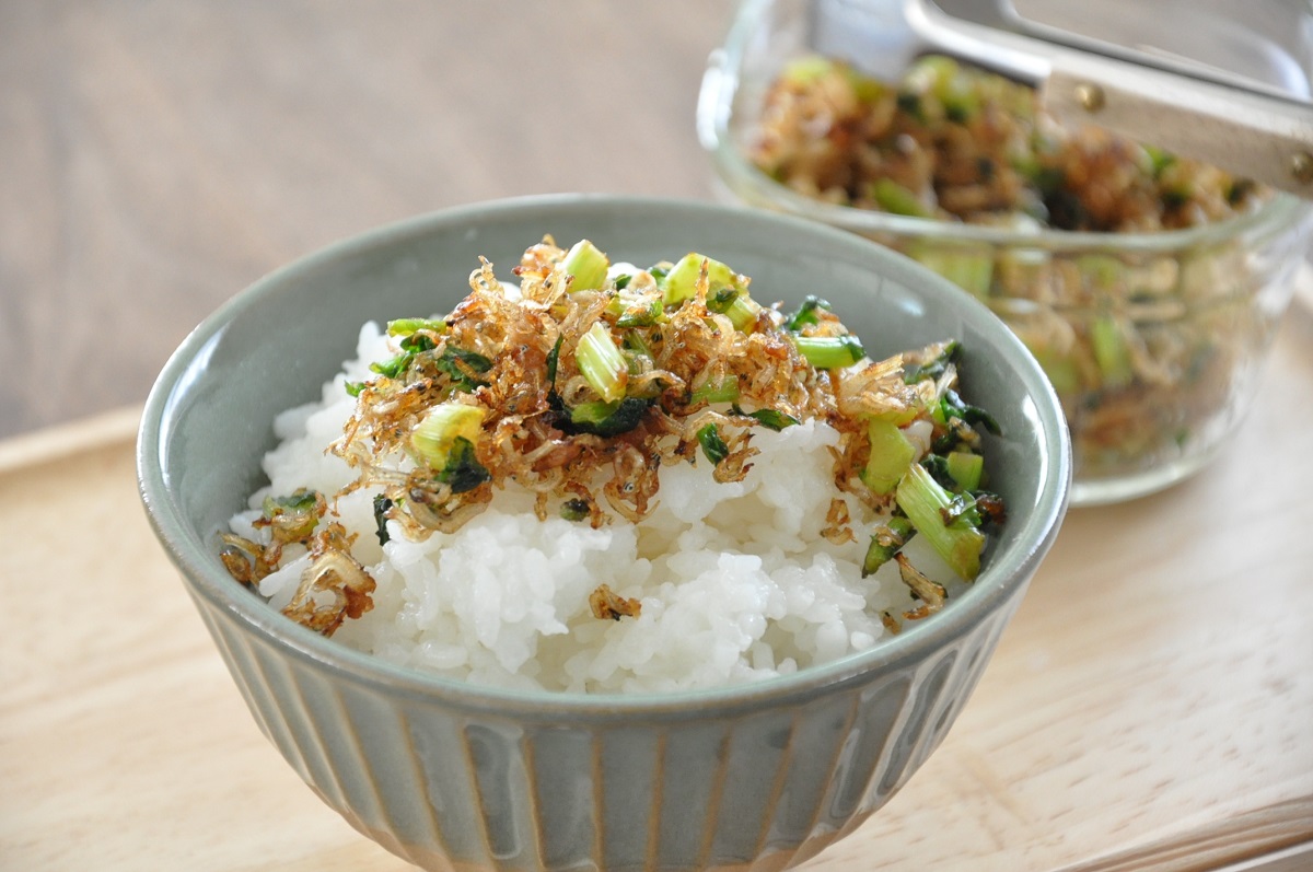 大根葉とちりめんの甘辛