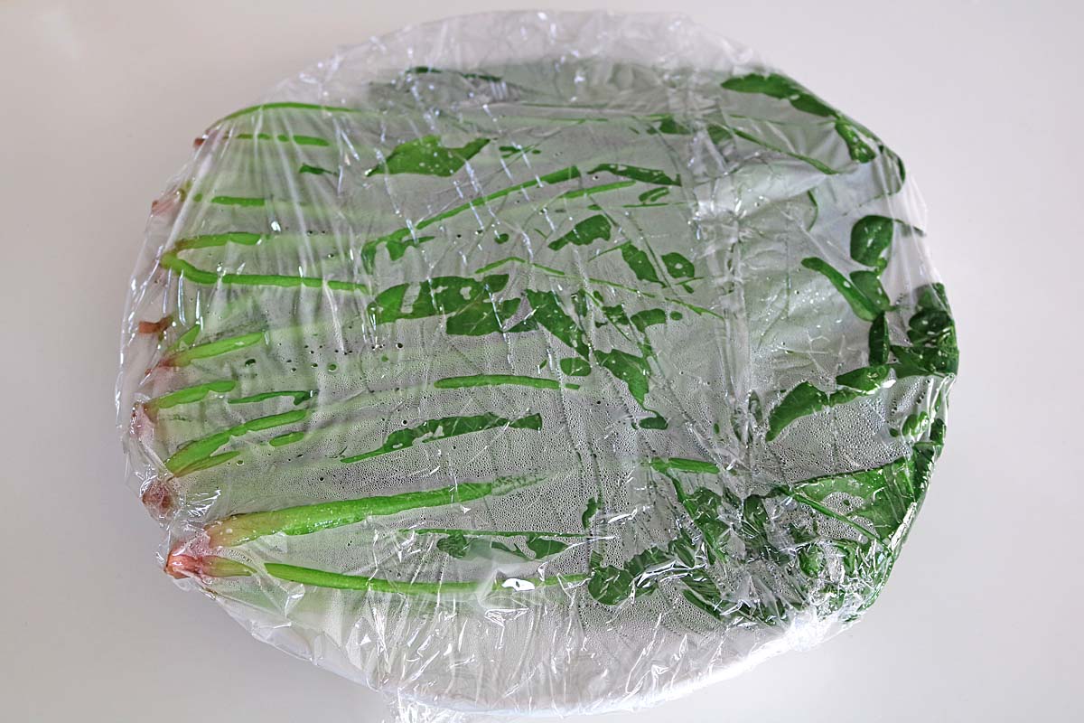 ささみとほうれん草の中華和え3