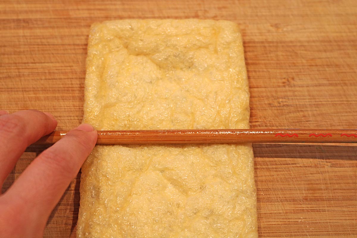 油あげのソーセージ卵煮２