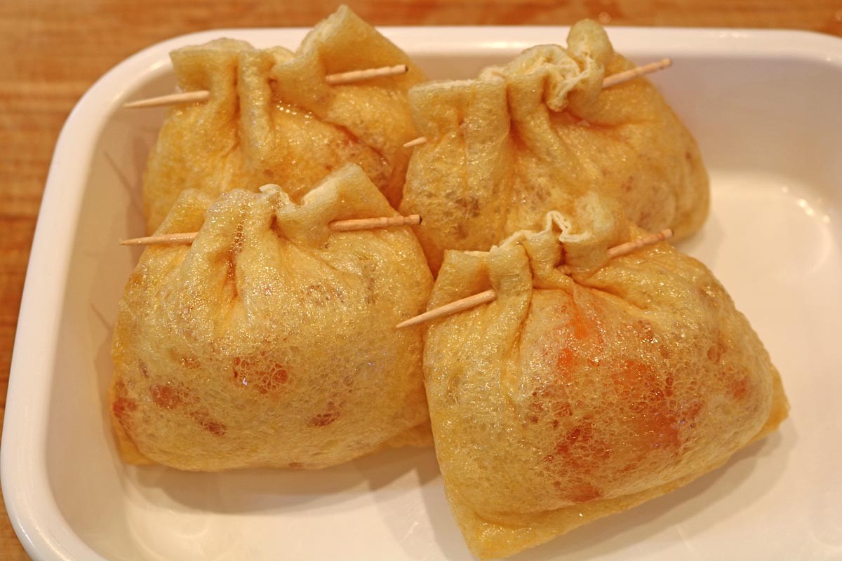 油あげのソーセージ卵煮５