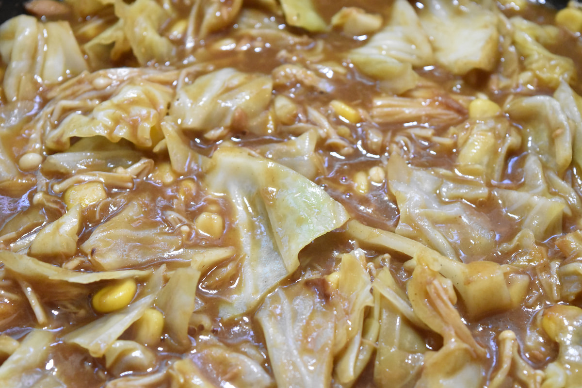 カレールーを入れる