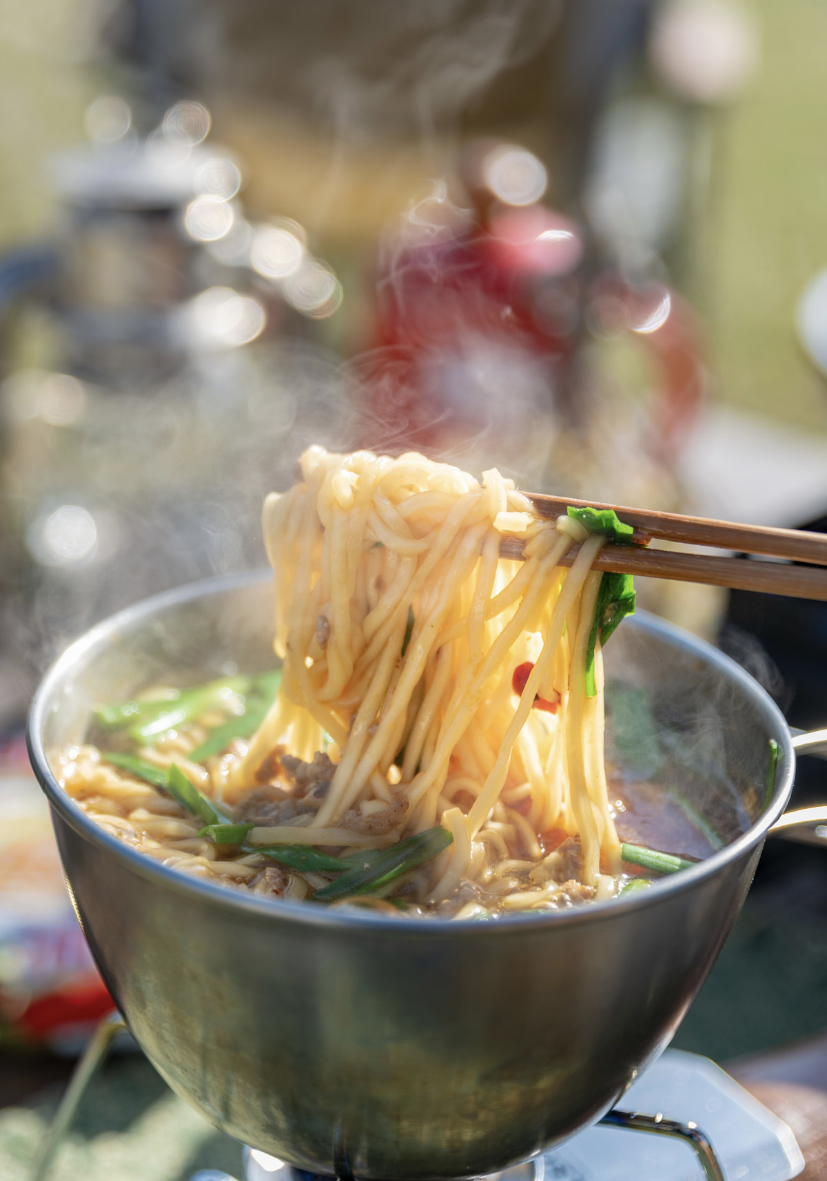 シェラどんぶりでラーメン
