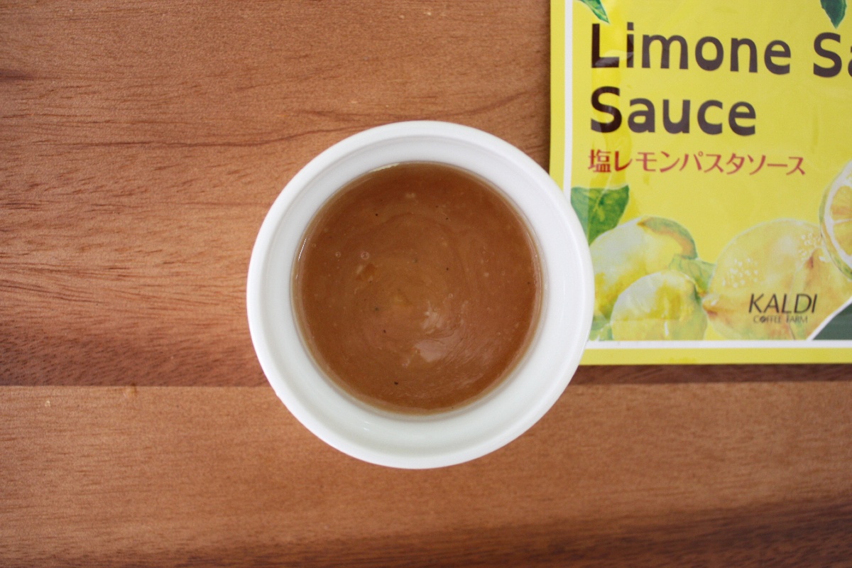 カルディコーヒーファームの塩レモンパスタソース