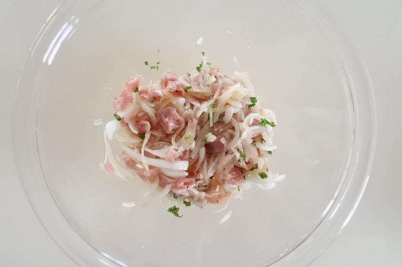 新玉ねぎと生ハムのマリネ