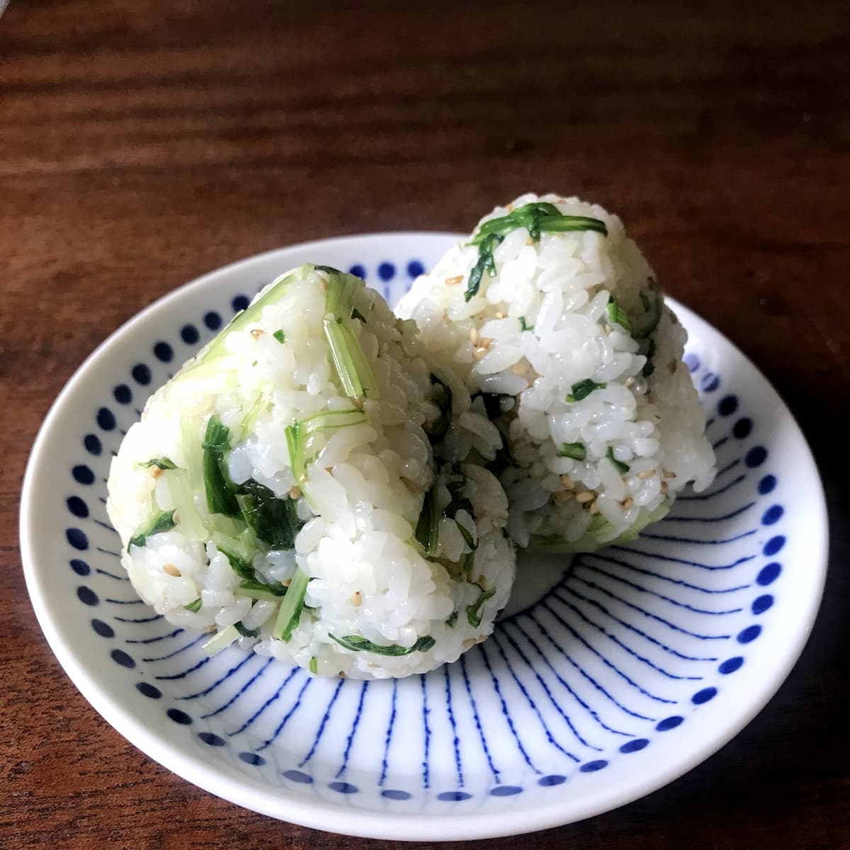 水菜おにぎり