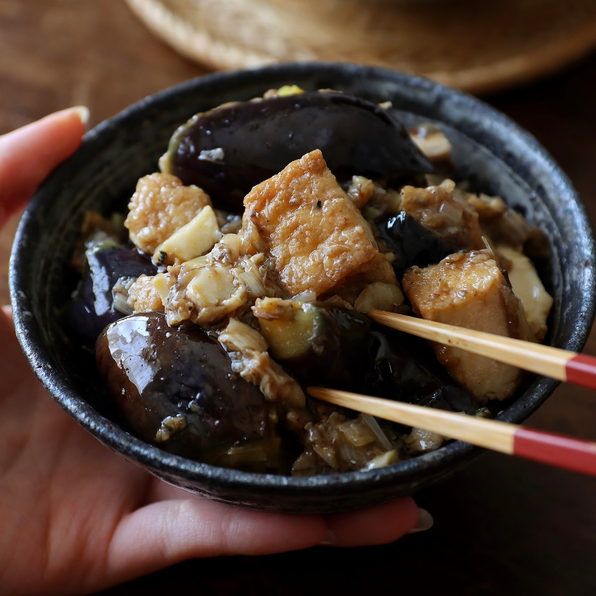サバ茄子麻婆ごはん