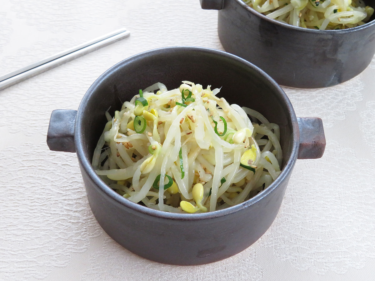 大豆もやしナムル完成