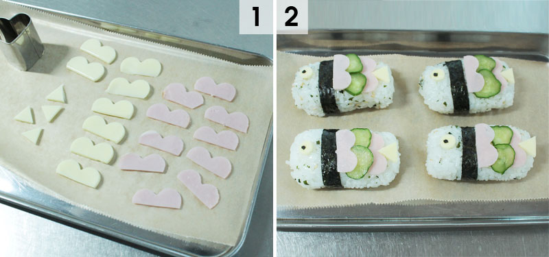 こどもの日に作ろう！「鯉のぼりおにぎり＆ピザトースト」
