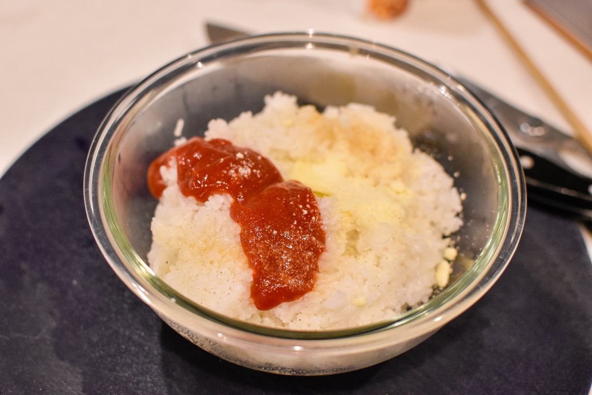 「簡単ふわとろデミオムライス」工程4-1