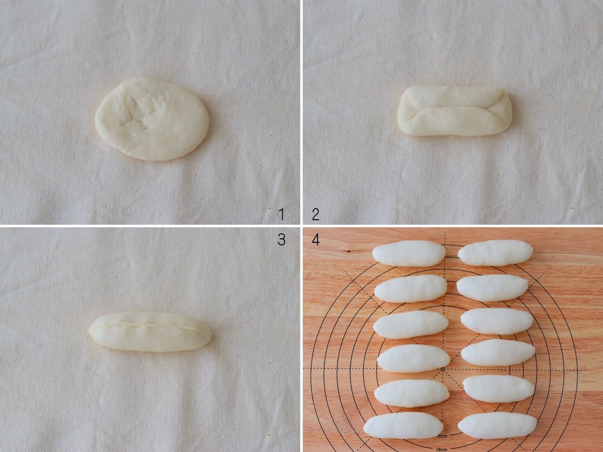はちみつ濃い味みるくパン成形