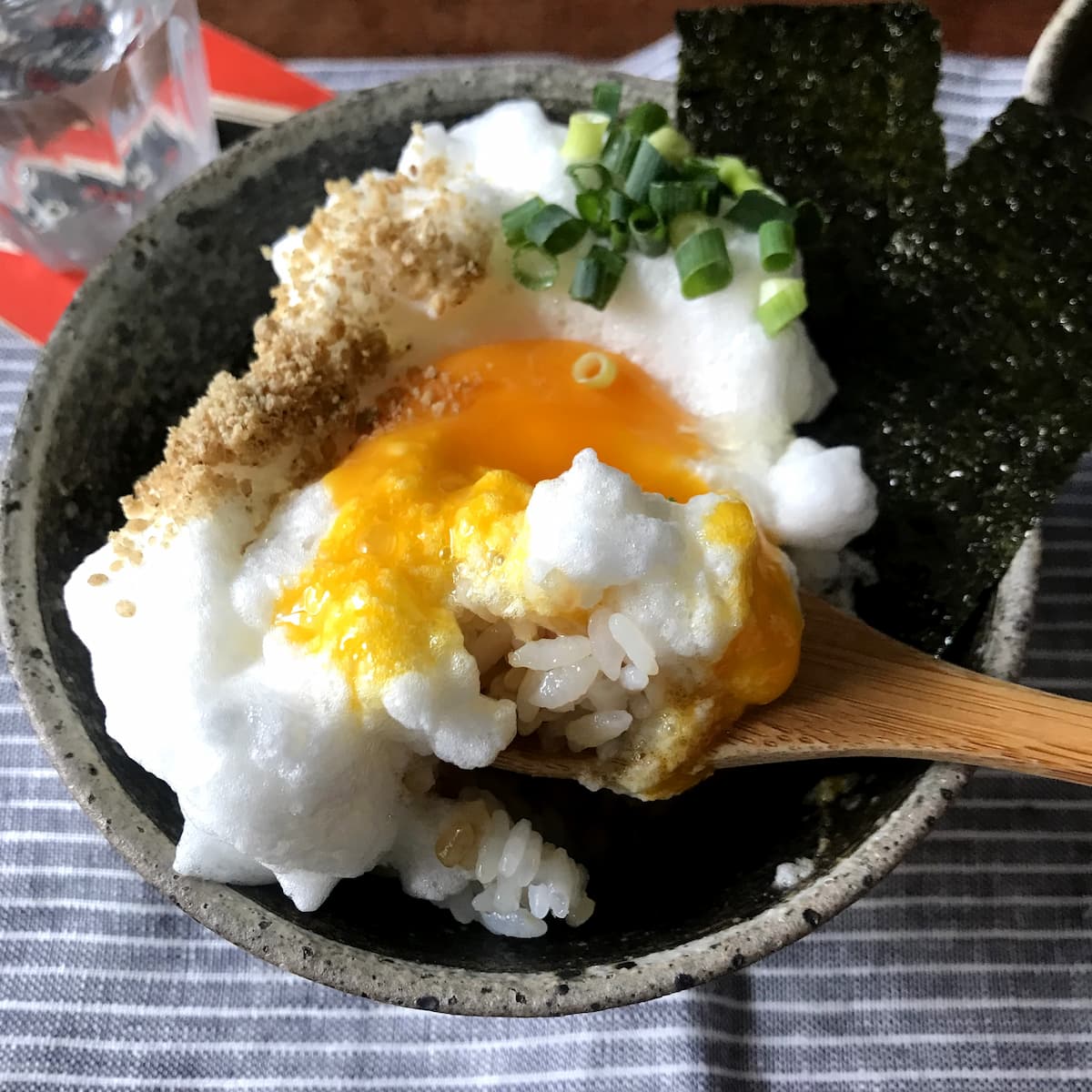 卵かけごはん混ぜてるところ