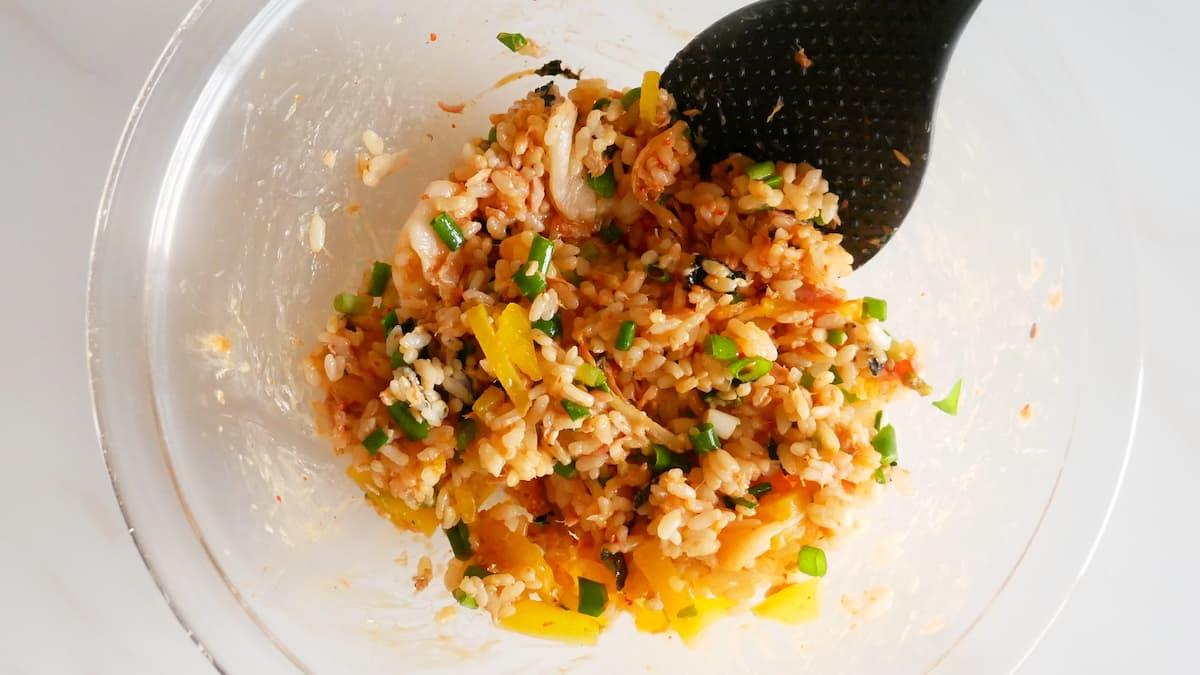 ツナマヨキンパ風混ぜご飯工程2