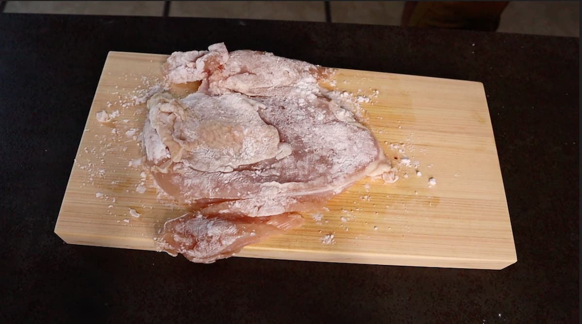 「やばい鶏むねステーキ」工程1-3