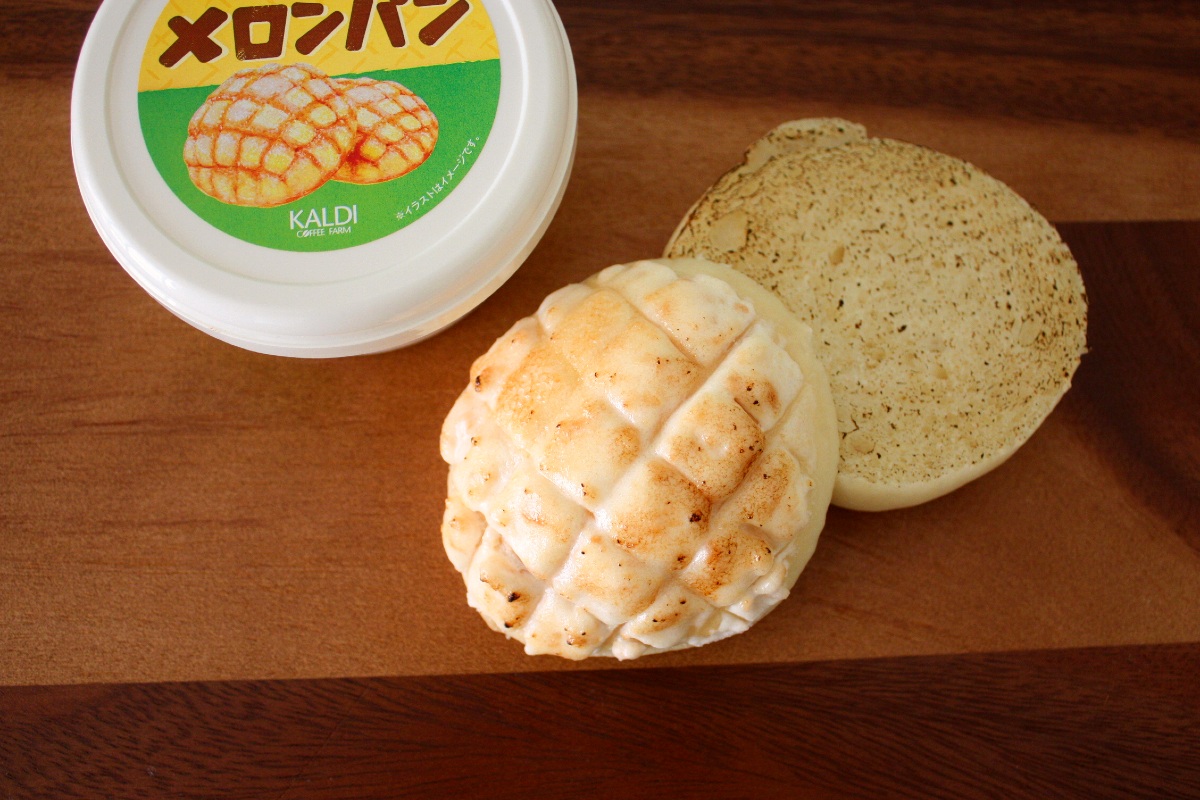 カルディで大人気「ぬって焼いたらメロンパン」