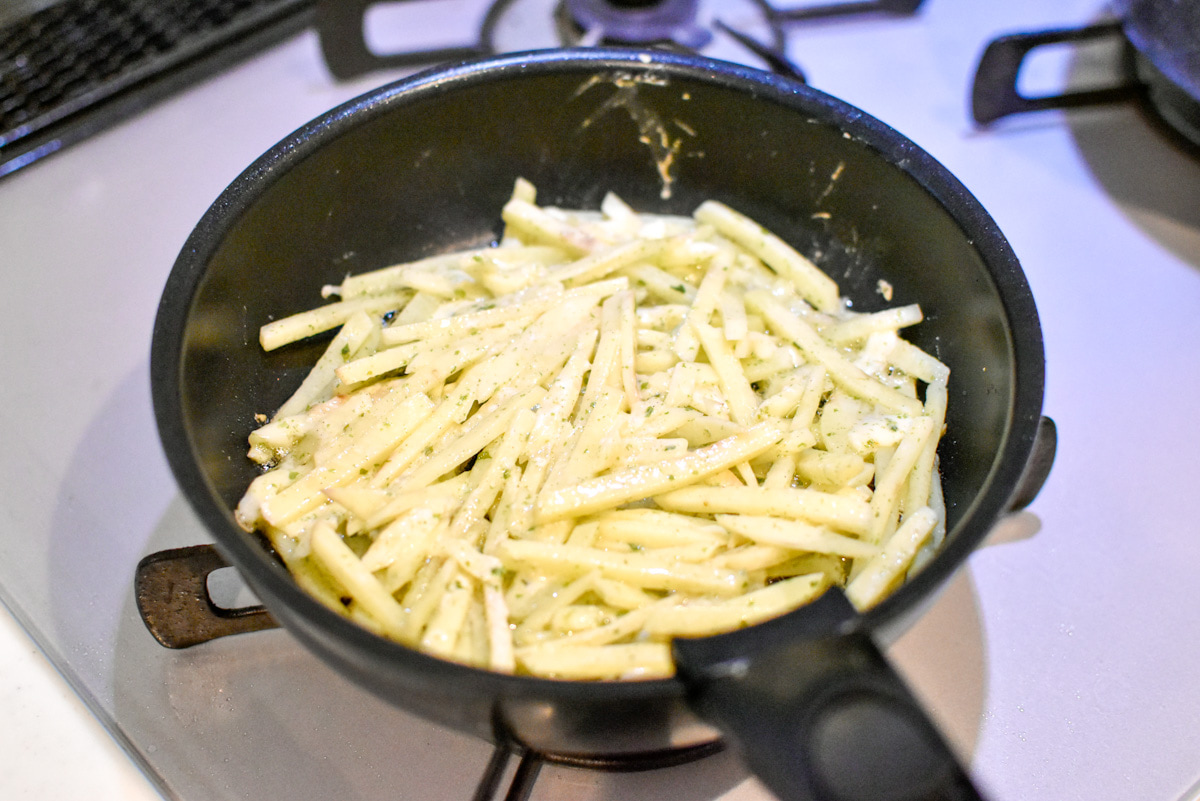 じゃがいものカリカリ青のりチーズ焼き6